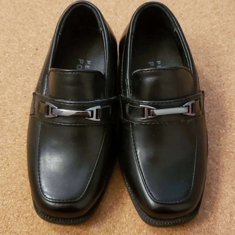 Perry Ellis Portfolio Black Slip-on Shoes